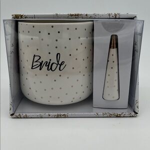 Coco +Lola Premium Collection ‘Bride’ Polka Dot Mug and Ring Holder Set
